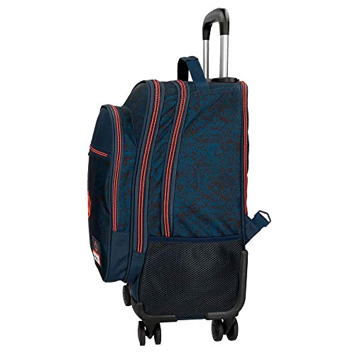 Enso Monsters Mochila 4 Ruedas Azul 32x44x21 cms Poliéster 29.57L