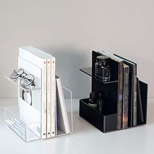 Estanterías de libros modernos Mostrar estante con, librería y estantería, escritorio de estantería Rack de almacenamiento simple Pequeño librería de estantería de escritorio ( Color : Negro )