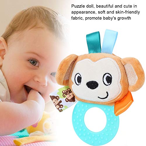Etiqueta de color mango chicle chicle juguete mordedor bebé dibujos animados bebés 0-6 meses bebé(Teether Monkey)