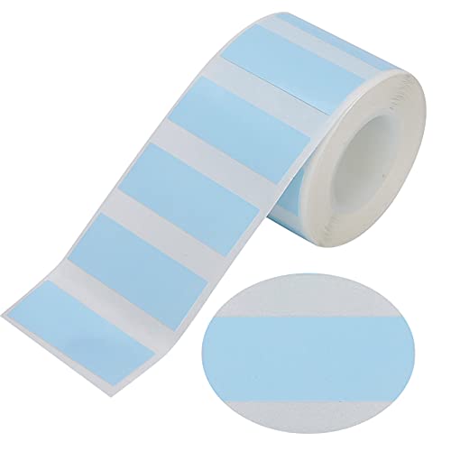 Etiquetas térmicas, material a prueba de agua Material de papel de la mitad con papel térmico 30 x 12 mm para impresora EQ11 Tienda Bolsa de embalaje (azul)