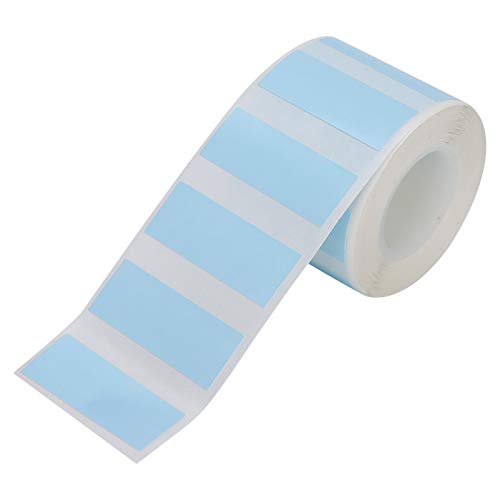 Etiquetas térmicas, material a prueba de agua Material de papel de la mitad con papel térmico 30 x 12 mm para impresora EQ11 Tienda Bolsa de embalaje (azul)