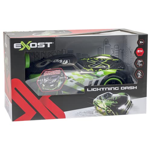 Exost Coche teledirigido-Lightning Dash 2,4 GHz-Efectos sonoros y Luminosos-Juguete Infantil-A Partir de 5 años, Multicolor (Silverlit 20630)