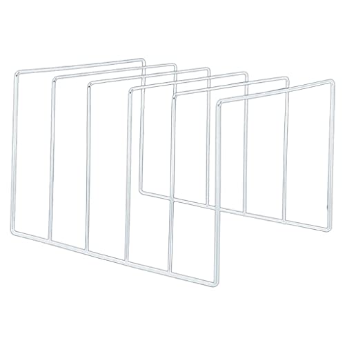 F Fityle Estante de Almacenamiento de Registro de Placa giratoria de Hierro Soporte de Registro Estante de Almacenamiento de revistas Estante de exhibición de - Blanco