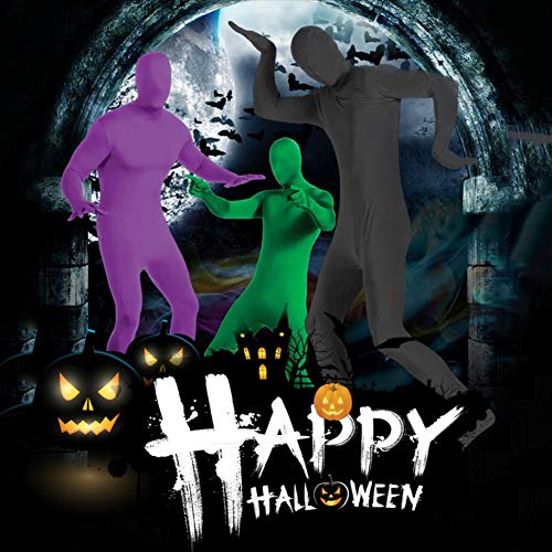 FACAI Disfraz De Halloween Rendimiento, Capa De Invisibilidad, La Piel del Diablo Zentai Traje, Medias De Todo El Cuerpo, La Ropa Invisible,Rojo,M