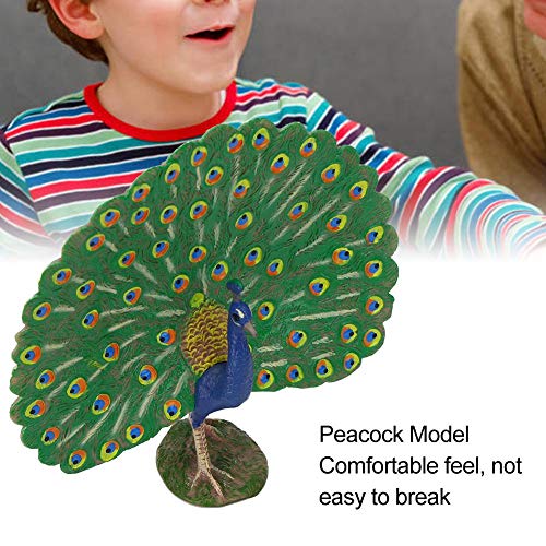 FastUU Ornamento del Pavo Real del Juguete de los niños, Modelo del Pavo Real, Regalo de la Oficina de la Navidad para el hogar(M-1434 Peacock)