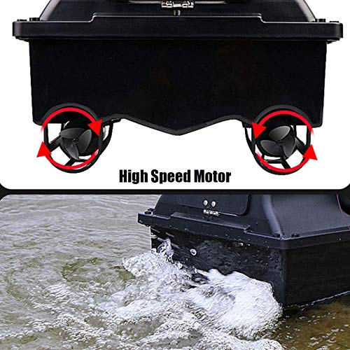 FDYD RC Cebo de Pesca de Barco 500m Distancia GPS Postion travesía Auto Remoto Control de la Pesca de Cebo Vivo con Control de Almacenamiento de Tres ablel anidamiento,12000mAh