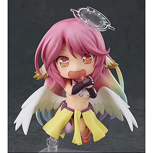 Figuras De Anime NO Game NO Life Jibril Nendoroid Q Version Figuras De Acción Juguetes Muñecas Modelo Personajes De Anime Decoraciones Adornos Coleccionables para Fanáticos del Anime