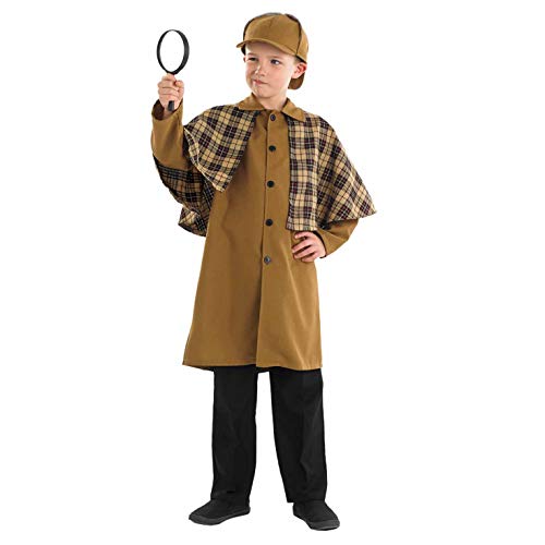 Fun Shack Disfraz Detective Victoriano para Niños y Niñas, Disfraz Carnaval Niño Disponible En Talla M