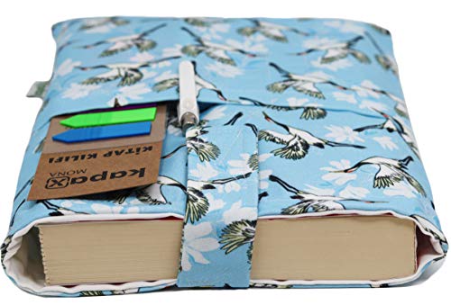 Funda de libro para libro de bolsillo, tejido lavable, impermeable, protector de libro – acolchado, funda de protección para tablet para adulto