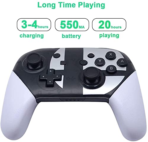 FZXL Compatible con controlador inalámbrico, control remoto de juego con doble choque, batería incorporada de 600 mAh, para niños/hombres/niñas