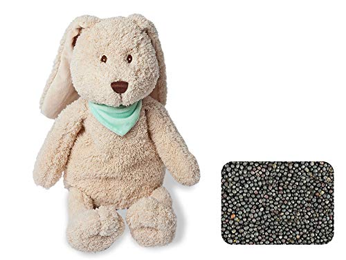 GrÜNSPECHT Naturprodukte 327-V2 - Conejo de peluche (relleno de semillas de colza, 690 g), color beige