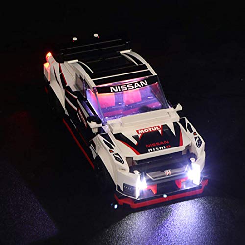HAMM Kit de iluminación LED para coche de carreras Lego Speed Champions Nissan GT-R NISMO – Kit de luces LED compatible con Lego 76896 (solo incluye LED, no incluye el kit Lego)