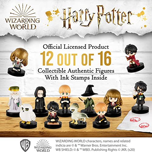 Harry Potter Stamps | Harry Potter Gifts in 1 Deluxe Box | Collect All 16 Harry Potter Toys | Harry Potter Accessories w/ The Most Beloved Characters | Mini Toys for a Harry Potter Party | by P.M.I.
