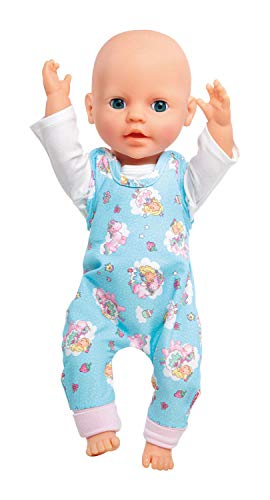 Heless 2085 Pelele con Camiseta para muñecas, Unicornio Emil y Hada, Talla 35-45 cm