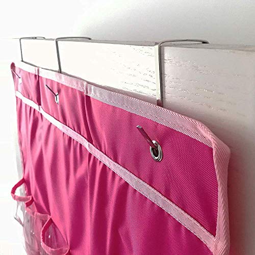 Helimwint Organizador Puerta Colgante con 24 Bolsillos Transparentes, Almacenamiento Ideal para Muñecas Pequeñas, Accesorios de Juguetes y más Coleccionables