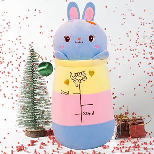 Herbests Almohada de Felpa Bubble Tea, Juguete de Peluche Taza de Té de Dibujos Animados Almohada Gordita Suave Peluche Muñecas Sofá Decoración Almohada Regalo para Niños