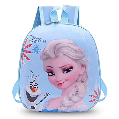 Hilloly Mochila Infantil Frozen Mochila,Bolsa Impermeable 3D Mochila para Niños Congelado Mochila Escolar Impermeable y Ajustable Adecuado para Niños y Niñas de 2 a 6 Años