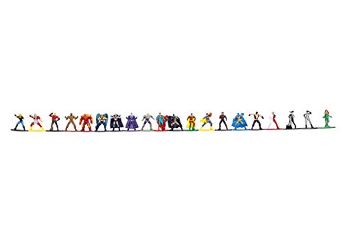 Jada- Set 20 nanofiguras DC Figuras de metal coleccionables medida 4 cm (253255018) , color/modelo surtido