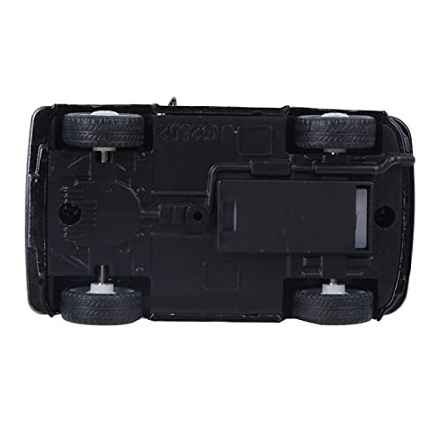 Jeanoko 2 Tipos Durable Coche Juguete Pull-Back Vehículo Juguete para Niños (BMW mini bandera versión negro)