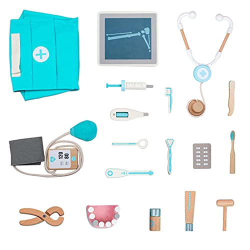 Juego de 17 herramientas de dentista para niños de 3, 4 y 5 años