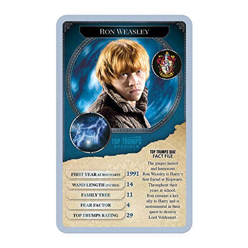 Juego de Cartas Especiales de Harry Potter 30 Brujas y Magos Top Trumps
