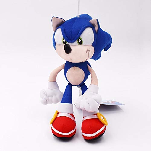 Juguete De Felpa De 25 Cm Azul Suave Sonic Animales De Peluche Personajes Juguetes para Niños Muñecas Regalos