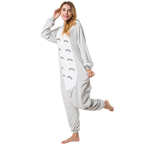 Katara Kigurumi (10+ Modelos) Pijamas Disfraz Animal Adultos Halloween, Gato Gris Talla 155-165cm (1744) , color/modelo surtido