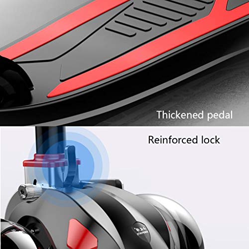 Kick Scooters Patinete Infantil de 3 Ruedas - Patinete de 2 a 16 años Intermitente - Asa Regulable en Altura - Peso máximo de Carga 50 kg (Cinco Colores)