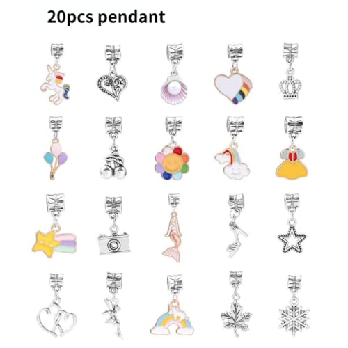 Kit de fabricación de pulseras para niñas, 60 unidades de pulseras para niñas, kit de fabricación de joyas para niñas con 3 tiras, cadenas de 16 cm para Navidad, cumpleaños, niñas de 8 a 12 años