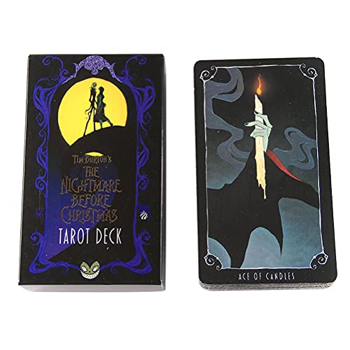 La Pesadilla Antes de Navidad Tarjetas de Navidad Tarot Oracle Tarjeta Adivinación Destino Entretenimiento Tabla de Mesa Tablero Deck Games Family Tarjetas de Juego,Type 1,Tarot Card
