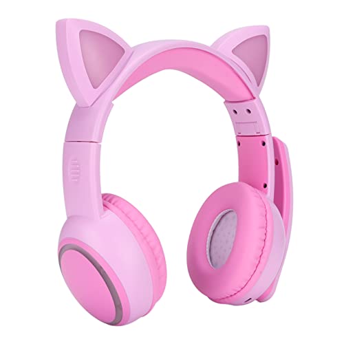 LAJS Auriculares para Niños, Auriculares para Niños con Diadema Ajustable, Multifuncionales con Micrófono para Niñas, Estudio, Viajes, Regalos de Cumpleaños