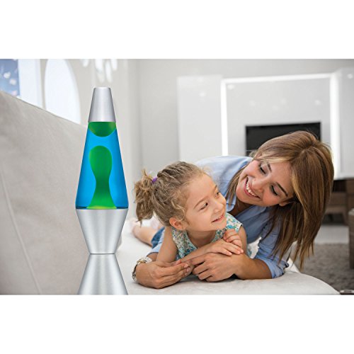 Lava Lite lámpara de lava 0,59 l, – Color blanco/azul/plata