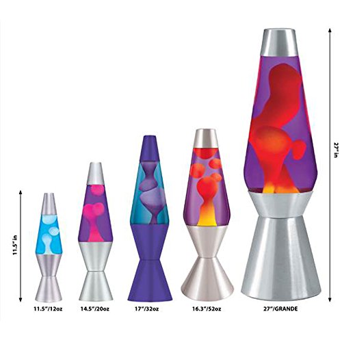 Lava Lite lámpara de lava 0,59 l, – Color blanco/azul/plata