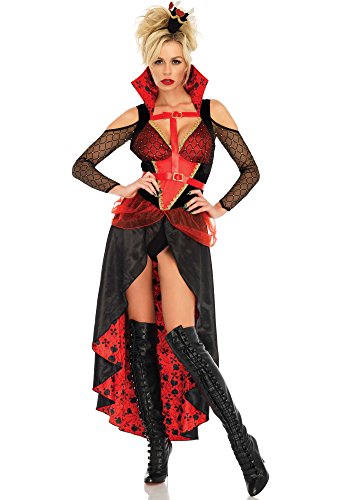 Leg Avenue Rebel Red Queen Disfraz
