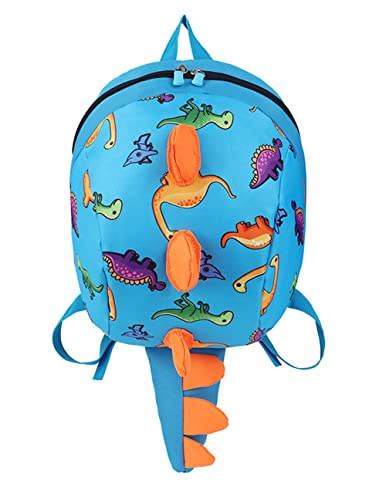 LESNIC Mochila para Niños Guarderia Niño Mochila Anti Perdió Dinosaurio Mochila Escolar con Correa de Arnés de Seguridad Mochila Escolar Infantil Bebe (Celo azul)