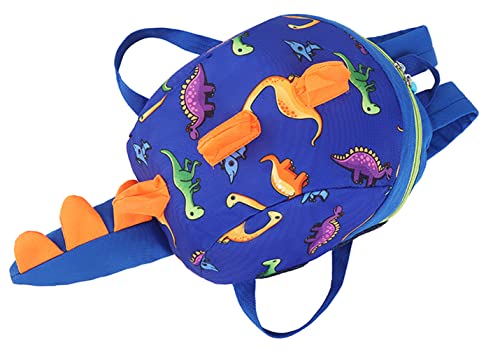 LESNIC Mochila para Niños Guarderia Niño Mochila Anti Perdió Dinosaurio Mochila Escolar con Correa de Arnés de Seguridad Mochila Escolar Infantil Bebe (Celo azul)