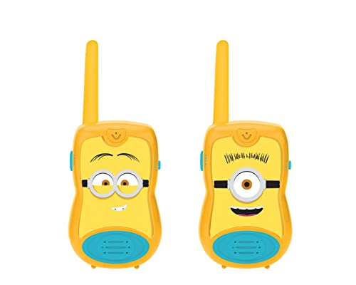 Lexibook Despicable Me Walkie-talkies, Pinza para Colgar del cinturón, batería, TW12DES