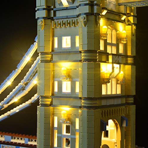 LIGHTAILING Conjunto de Luces (Creator El Puente De Londres) Modelo de Construcción de Bloques - Luz no Parpadea - Kit de luz LED Compatible con Lego 10214 (NO Incluido en el Modelo)