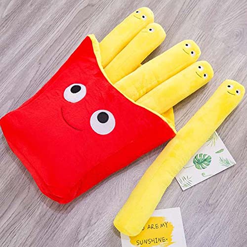 Linda simulación comida niños regalos juguetes rellenos decoración del hogar patatas fritas muñeca de peluche pizza juguete de peluche (30 cm-Fries)