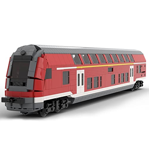 LOTFUN MOC-78934 - Tren de doble capa, diseño retro de train Express regionalexpress con DAB pbzfa 1634 compatible con Lego Technic Creator – 1634 piezas