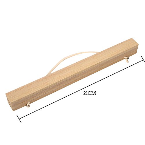 MAGT Marco de Fotos de Madera magnética, Marco de Imagen de Madera magnética Moderna DIY Cartel Personalizado Impresiones de Desplazamiento Percha de Arte Madera de Teca para(21cm)