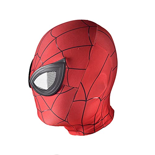 Máscaras 3D de Spiderman Spider Man Disfraces de Cosplay Lycra Head Covering Superhéroe Juego de Roles Accesorios Halloween Performance Headgear,Adult-Spiderman P