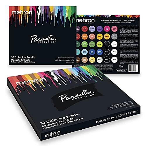 Mehron Mehron Paradise Aq Pro Face Paint Palettes  Tapones para los oídos 14 Centimeters Negro (Black)
