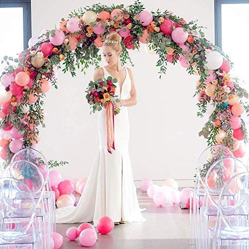 MOULLY 6 Rollos Tiras de Cinta de Globo + 6 Rollos Pegamento de Punto de Pegamento de Globo, Arco para Globos, Kit de Cinta de Tira Decorativa de la Columna de Arco de Arco (12 Piezas)