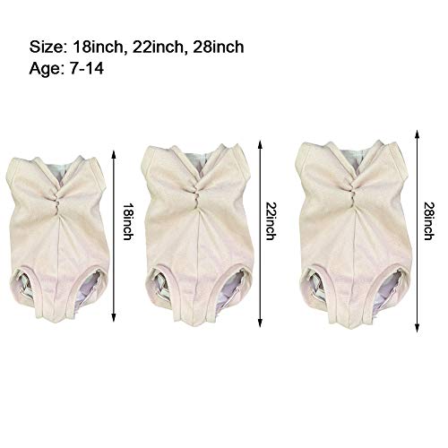 MOVKZACV Cuerpo de tela para 18/22/28 "Reborn Baby Toddler Newborn Doll Kit Suministro Bebé Niño Muñeca Accesorios