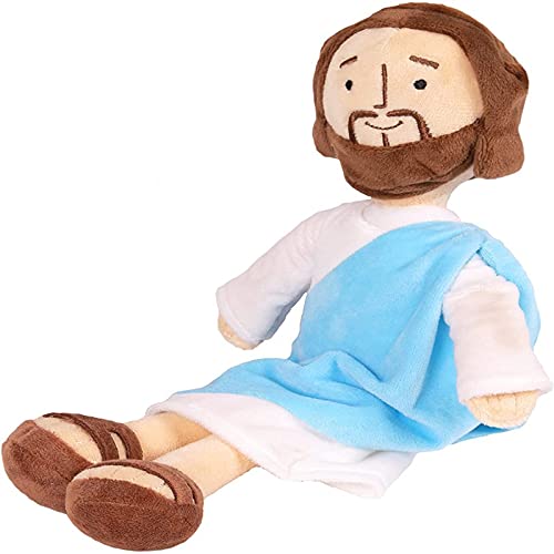 Muñeca de peluche Jesús muñeca de peluche muñeca de ángel de la guarda muñeca de oración de Cristo Religioso Salvador Jesús peluche muñeca juguetes regalo (estilo 1, talla única)