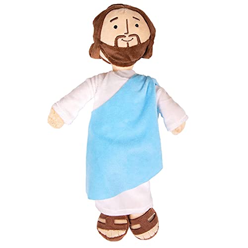 Muñeca de peluche Jesús muñeca de peluche muñeca de ángel de la guarda muñeca de oración de Cristo Religioso Salvador Jesús peluche muñeca juguetes regalo (estilo 1, talla única)