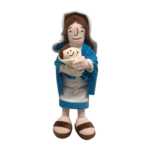 Muñeca de peluche Jesús muñeca de peluche muñeca de ángel de la guarda muñeca de oración de Cristo Religioso Salvador Jesús peluche muñeca juguetes regalo (estilo 3, talla única)