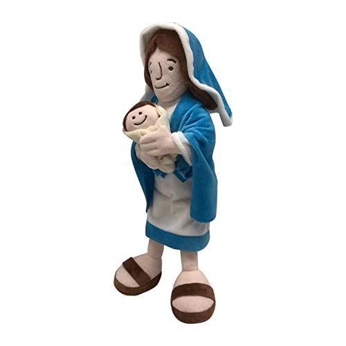Muñeca de peluche Jesús muñeca de peluche muñeca de ángel de la guarda muñeca de oración de Cristo Religioso Salvador Jesús peluche muñeca juguetes regalo (estilo 3, talla única)