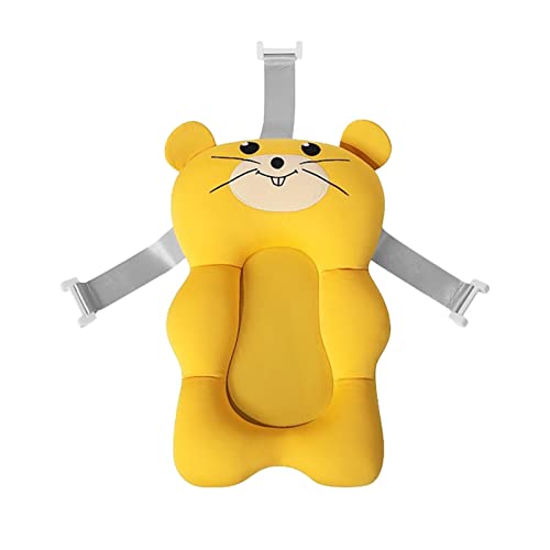 NC NC Cómoda Almohadilla de baño para bebé, Asiento de Soporte de baño Antideslizante portátil, tapete de Soporte para Asiento de baño de bebé, cojín de - Amarillo